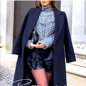 🔥🔥 SOLD OUT ZARA Fringe Gray Cable Knit Sweater Blogger Fave 🔥🔥